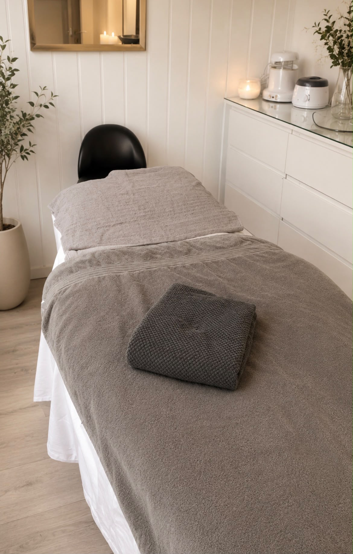 Behandlingsrom hos Clinique Natalie i Kragerø
